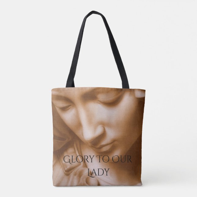 Bolsa Tote glória para nossa senhora (Verso)