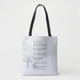 Bolsa Tote Glorioso Poema Sazonal da Neve