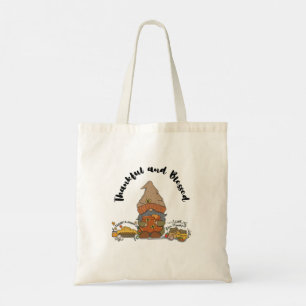 Bolsa Tote Gnome agradecido e abençoado