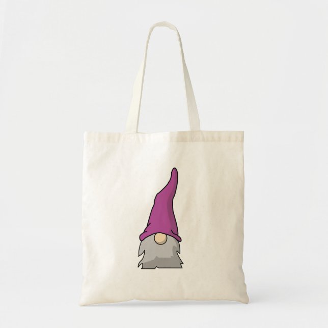 Bolsa Tote Gnome escandinavo minimalista (Frente)