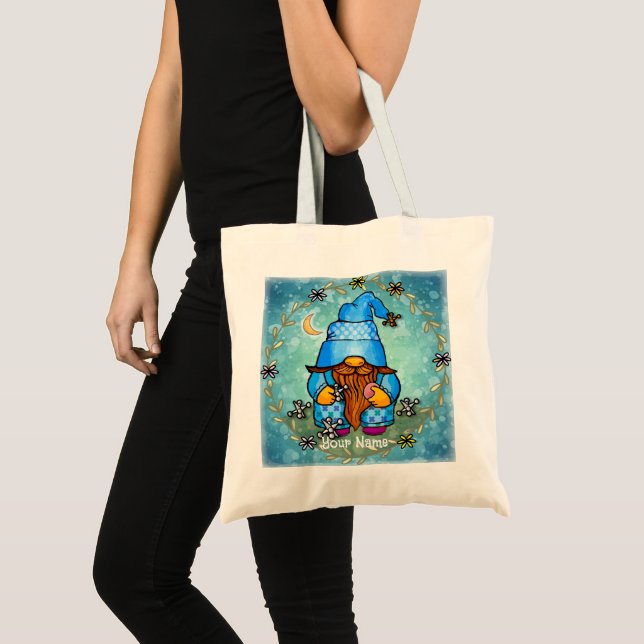 Bolsa Tote Gnome tocando macacos (Frente (produto))