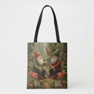 Bolsa Tote Gnomes having a chat