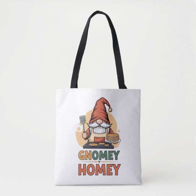 Bolsa Tote Gnomey Homey Pancakes design (Frente)