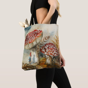 Bolsa Tote gnomo aquarela