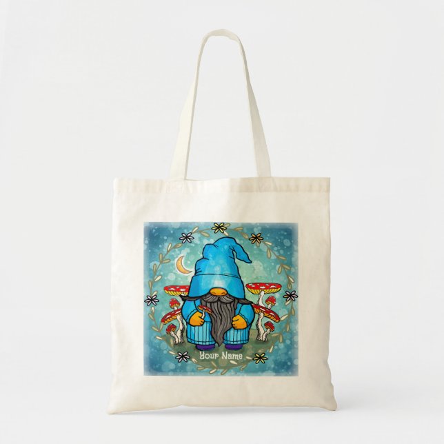 Bolsa Tote Gnomo azul  (Frente)