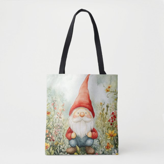 Bolsa Tote Gnomo de Jardim (Frente)