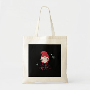 Bolsa Tote Gnomo de Natal com Bastão de Doce