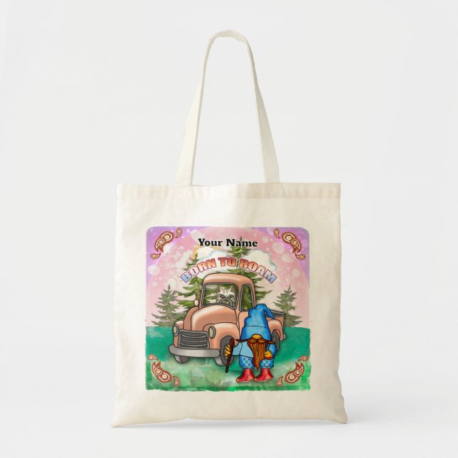 Bolsa Tote Gnomo Nascido para Vagar (Frente)