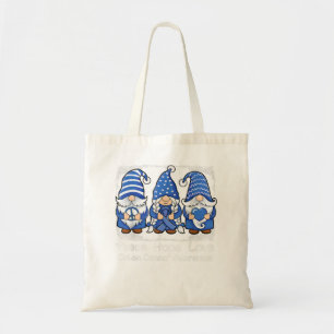 Bolsa Tote Gnomos de suporte ao Cancer de cólon com Colorecta