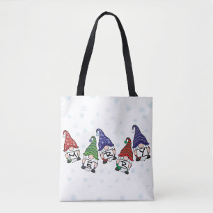 Bolsa Tote Gnomos dispersos por feliz