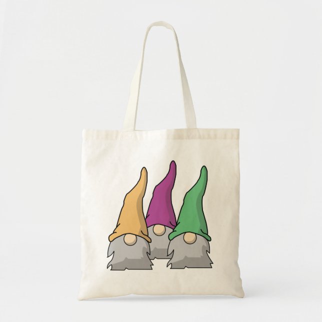 Bolsa Tote Gnomos escandinavos minimalistas (Frente)
