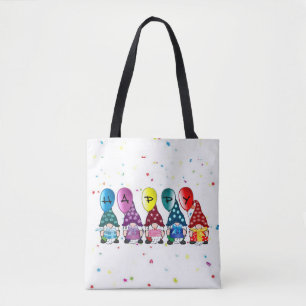 Bolsa Tote Gnomos Felizes