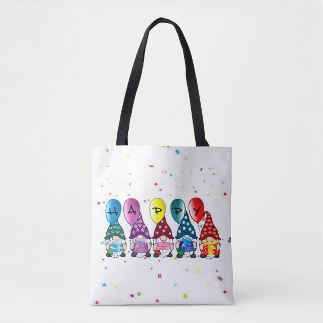 Bolsa Tote Gnomos Felizes (Frente)
