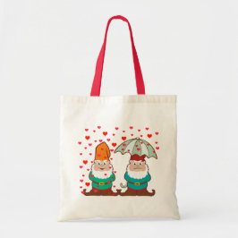 Bolsa Tote Gnomos Felizes e Grumpy