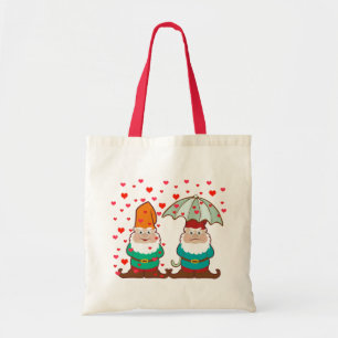 Bolsa Tote Gnomos Felizes e Grumpy