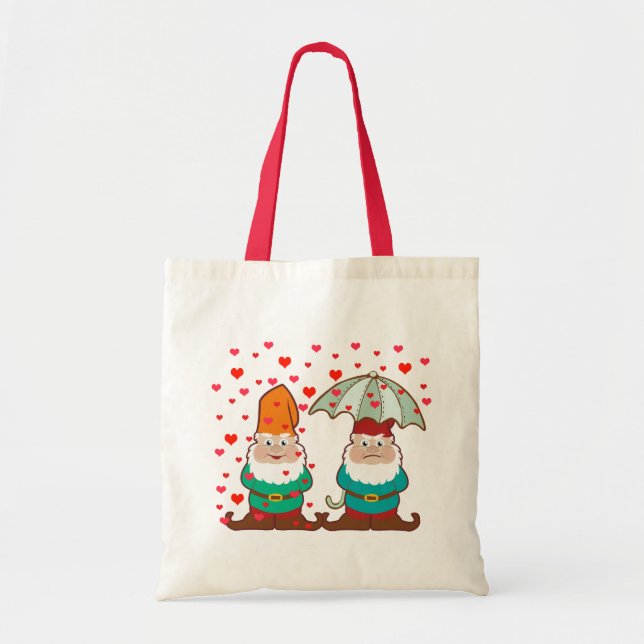 Bolsa Tote Gnomos Felizes e Grumpy (Frente)