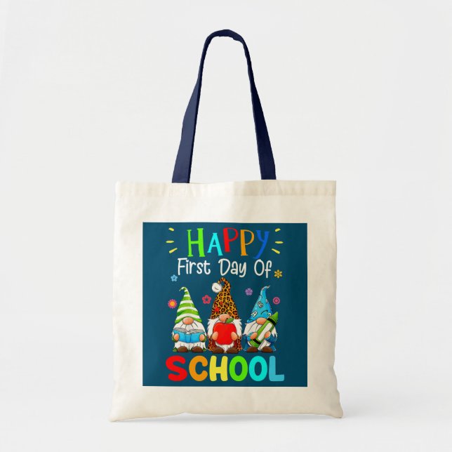 Bolsa Tote Gnomos Gnomos Gnomos Amantes Professores Gnomo De  (Frente)