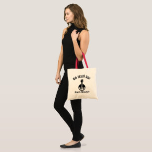 Bolsa Tote GO JESUS GO! God A Minute? Budget Tote Bag