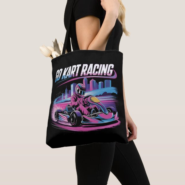 Bolsa Tote Go Kart Racing (Close Up)