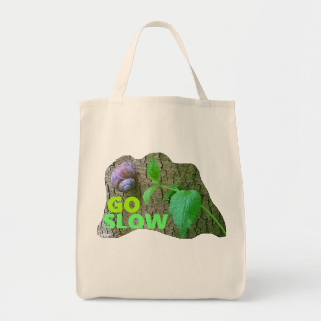Bolsa Tote Go SLOW -  (Frente)