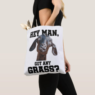 Bolsa Tote Goat para Goat Lovers Fazenda Memória Roupa Pun Fu