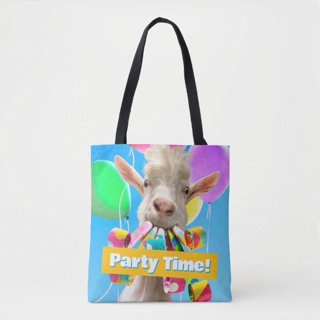 Bolsa Tote Goat with Party Blowers (Frente)
