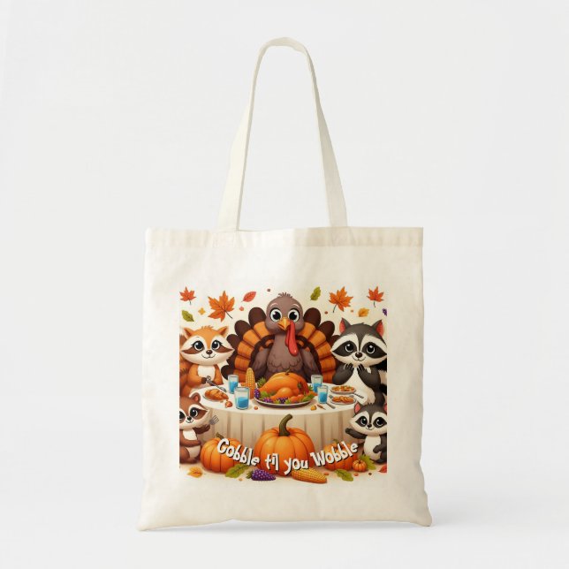 Bolsa Tote Gobble até nós Wobble (Frente)