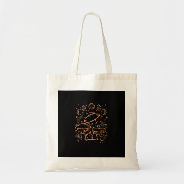 Bolsa Tote Goblincore Aesthetic Mushroom Fungi Academia (Frente)