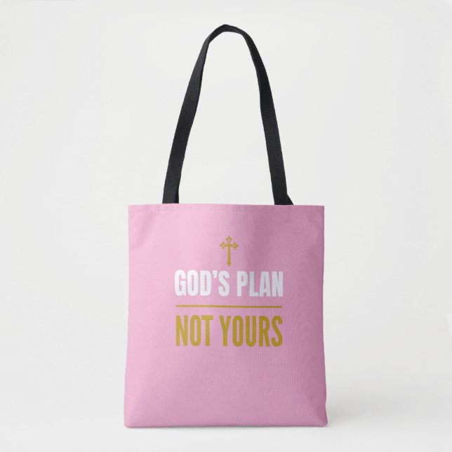 Bolsa Tote God’s Plan, Not Yours – (Frente)