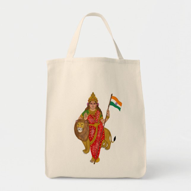 Bolsa Tote Goddess Bharat Mata Tote Bag (Frente)