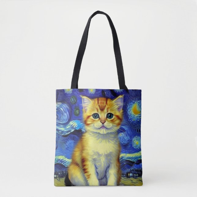 Bolsa Tote Góh Góh Frio Cote Starry Night Van Gogh (Frente)