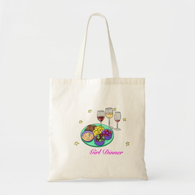 Bolsa Tote Gola de Janto de Garota (Frente)