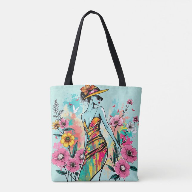 Bolsa Tote Golden Bloom Duet (Verso)