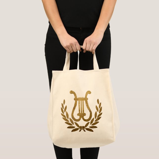 Bolsa Tote Golden Lyre tote (Frente (produto))