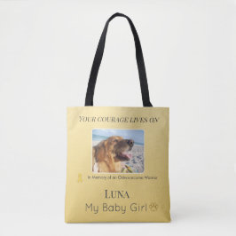 Bolsa Tote Golden Osteosarcoma Pet Memorial - Warm Tribute 