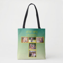 Bolsa Tote Golden T-Collage Tribute Design
