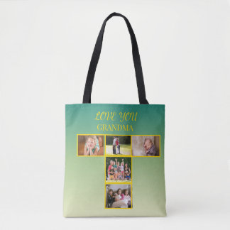 Bolsa Tote Golden T-Collage Tribute Design
