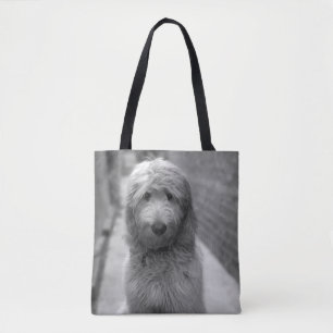 Bolsa Tote Goldendoodododododle No Quintal