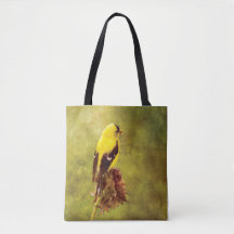 Goldfinch Designer All-Over-Print Handbag