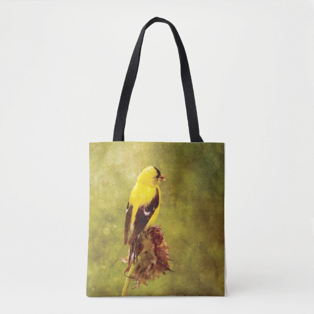 Bolsa Tote Goldfinch Designer All-Over-Print Handbag (Frente)