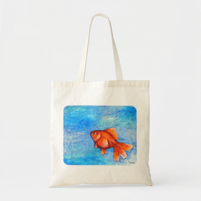 Bolsa Tote Goldfish Bag Red Goldfish Bag Pet Goldfish (Frente)