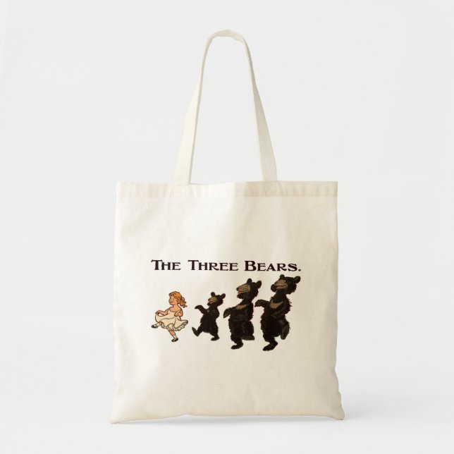 Bolsa Tote Goldilocks & The Three Bears - Children's Book (Frente)