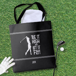 Bolsa Tote Goleador Humor de Golfe Divertido Esportes Moderno