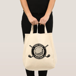 Bolsa Tote Golf de Nome e Texto Personalizado