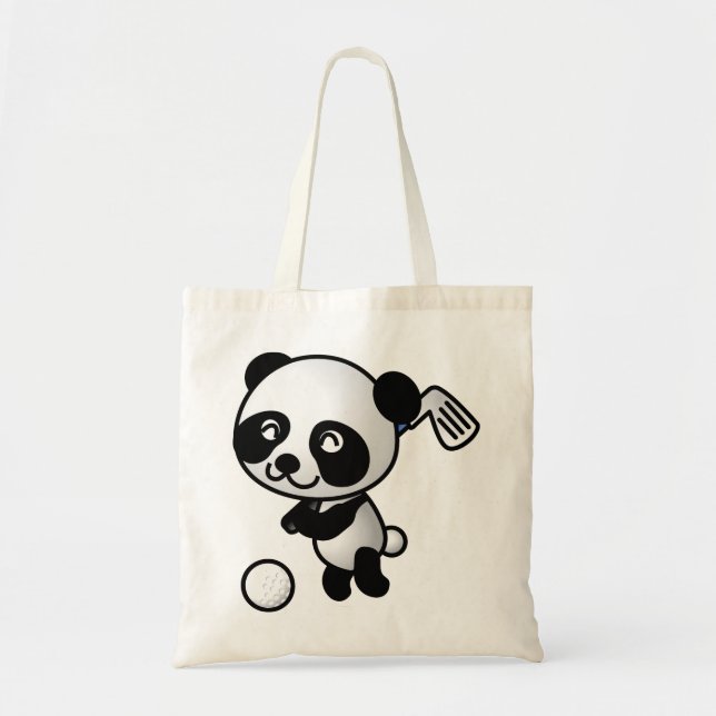 Bolsa Tote Golf tocando Panda (Frente)