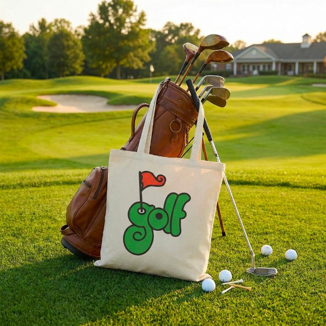 Bolsa Tote Golf Wang Verde Vibrante e Vermelho (Criador carregado)