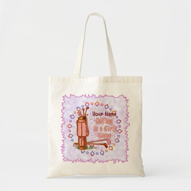 Bolsa Tote Golfe é um Jogo de Meninas (Frente)