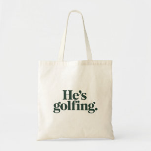 Bolsa Tote Golfe Ele Presente de Marido de Golfe Piadas Espos