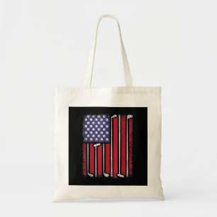 Bolsa Tote Golfe Engraçado Bandeira Americana Golf Player Vin