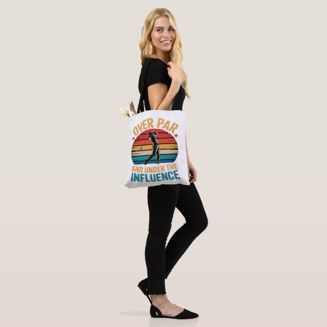 Bolsa Tote Golfe Engraçado Bebendo (No(a) Modelo)